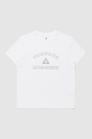 유니 레터 그래픽 르프레쉬 반팔티 화이트 QR123LRS22