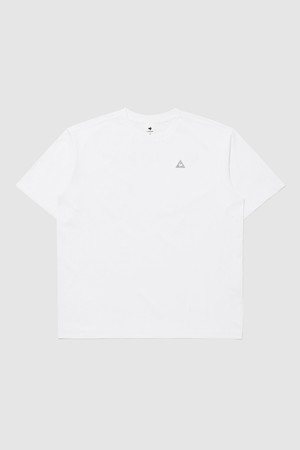 유니 레터 그래픽 르프레쉬 루즈핏 반팔티 화이트 QR123LRS21