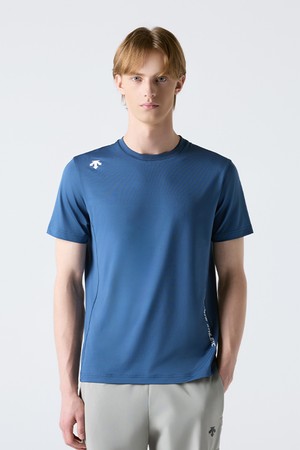 트레이닝 반팔 티셔츠 데님 블루 SR123TTS21