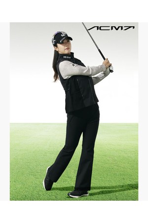 [데상트골프] 아크먼트(ACMT) 여성 아크모션 부츠컷 팬츠  DR12WFPT11_BLACK-a