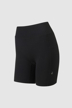 여성 4부 하이 라이즈 레깅스 - 블랙 QR122OPF14