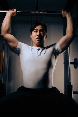 트레이닝 벡터 반팔 베이스레이어 라이트 블루 SR121TCO15