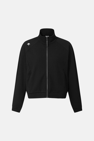 우먼스 자카드 트레이닝 집업 자켓 블랙 SR122PFT21