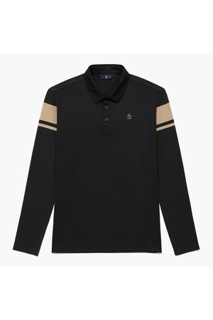 [먼싱웨어] 남성 하이브리드 긴팔티셔츠 블랙 MR121MTL15_BLACK-a