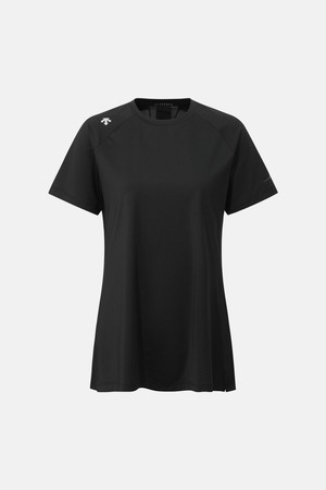 우먼스 힙커버 반팔 티셔츠 블랙 SR122PTS21