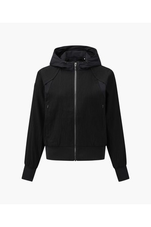 [데상트골프] 아크먼트(ACMT) 여성 후드 시보리 점퍼  DR11WFBL16_BLACK-a