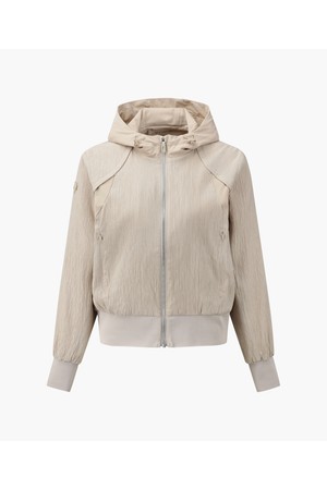 [데상트골프] 아크먼트(ACMT) 여성 후드 시보리 점퍼  DR11WFBL16_BEIGE-a