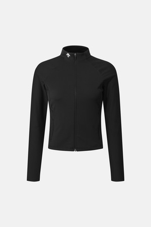 우먼스 골지 트레이닝 집업 자켓 블랙 SR122PFT13
