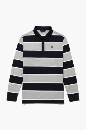 남성 PK 스트라이프 티셔츠 멜란지그레이 MR121MTL12