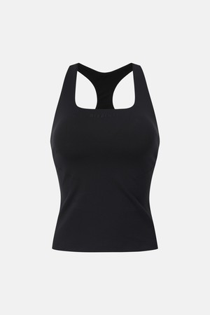 우먼스 롱 미디엄서포트 브라탑 블랙 SR122PBR12