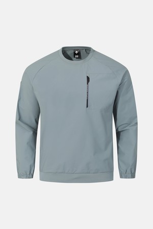 트레이닝 포켓 우븐 맨투맨 데님 블루 SR123TWH21