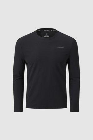 유니 트리코트 긴팔티 - 블랙 QR123ERL22