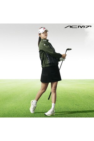 아크먼트(ACMT) 여성 플리츠 믹스 A라인 스커트  DR12WFSK12