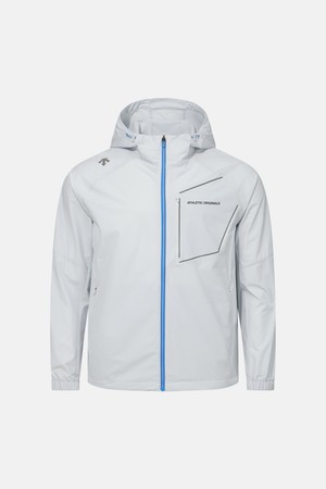 러닝 터프 우븐 후드형 바람막이 자켓 그레이 SR123RWB23