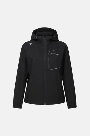 러닝 터프 우븐 후드형 바람막이 자켓 블랙 SR123RWB23