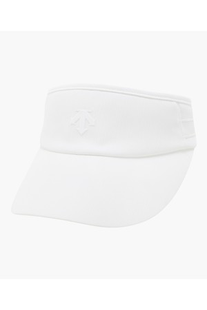 [데상트골프] 여성 에센셜 리본 선바이저  DR12WFSV12_WHITE-a