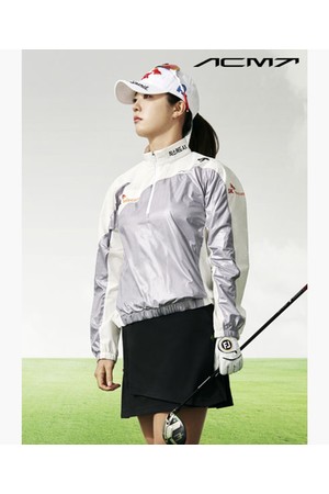 [데상트골프] 아크먼트(ACMT) 여성 아크모션 아노락 점퍼  DR12WFBL35_WHITE-a