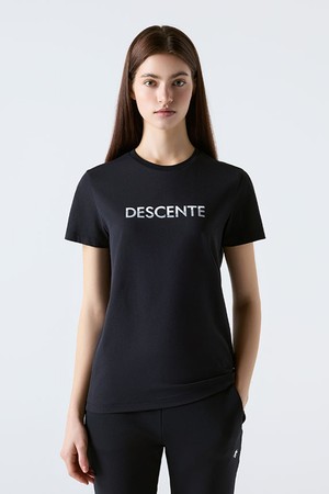 터프 워딩 그래픽 반팔 티셔츠 블랙 SR123UTS22