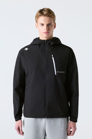후드형 바람막이 자켓 블랙 SR123UWB11