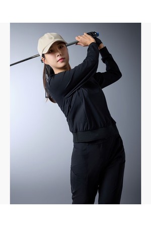 [데상트골프] 여성 트리코트 셋업 맨투맨  DR12WFNL23_BLACK-a