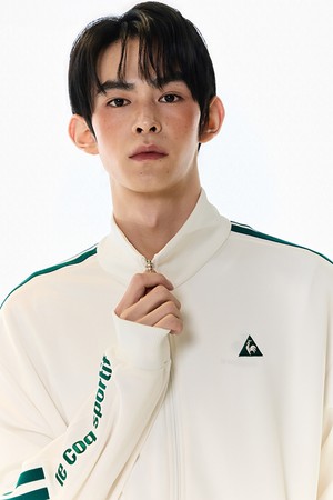 [온라인단독] 유니 선데이 루즈핏 트랙탑 - 그린 QR123JFT31