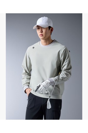 [데상트골프] 남성 트리코트 라운드 긴팔티셔츠  DR12MFNL21_CAMEL-a