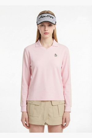 여성 메쉬 긴팔 티셔츠 라이트핑크 MR122PTL31