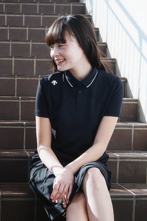 [세리나&소빈 착용] 터프 폴로 티핑 포인트 반팔 티셔츠 블랙 SR123UPS22