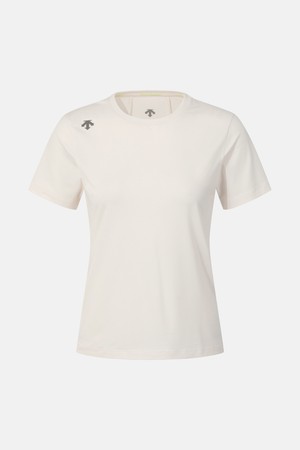 우먼스 러닝 반팔 티셔츠 아이보리 SR122RTS32