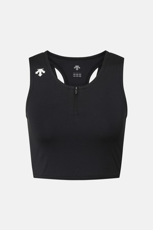 우먼스 러닝 크롭 싱글렛 블랙 SR122RST32