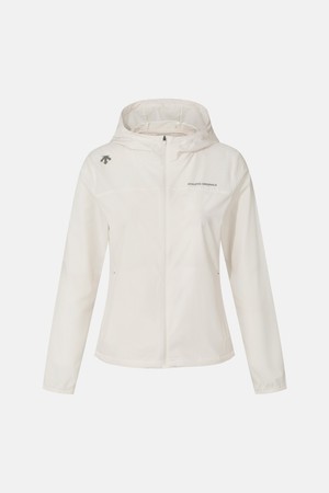 우먼스 러닝 경량 후드형 바람막이 자켓 아이보리 SR122RWB32