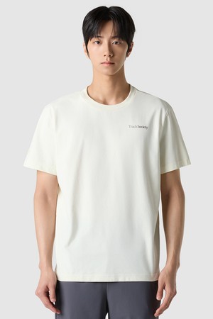 유니 르프레쉬 레터 반팔티 - 버터 QR123ERS21