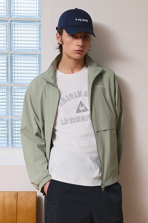 유니 스트레치 타슬란 루즈핏 홑겹 자켓 - 카키 QR223LJK41