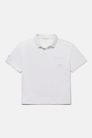 우먼스 쿨링 우븐 폴로 반팔 티셔츠 화이트 SR122PPS31