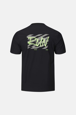 러닝 트리코트 반팔 티셔츠 블랙 SR223RTS44