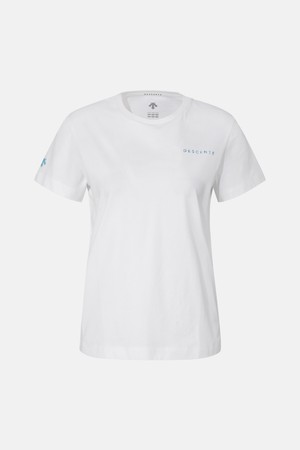 우먼스 그래픽 쿨링 반팔 티셔츠 화이트 SR122PTS31