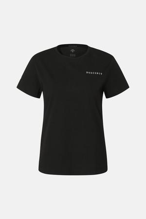 우먼스 그래픽 쿨링 반팔 티셔츠 블랙 SR122PTS31