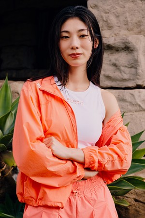 우먼스 경량 홑겹 우븐 자켓 오렌지 SR122PWT31