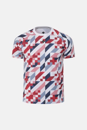 스위스 트라이애슬론 그래픽 반팔 티셔츠 레드 SR221ITS55