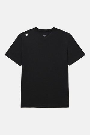 퀵드라이 브이넥 반팔 티셔츠 블랙 SR223UTS49