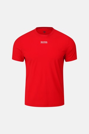 스위스 트라이애슬론 쿨링 트리코트 반팔 티셔츠 레드 SR223ITS59