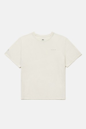 우먼스 우븐 반팔 티셔츠 아이보리 SR222DTS42