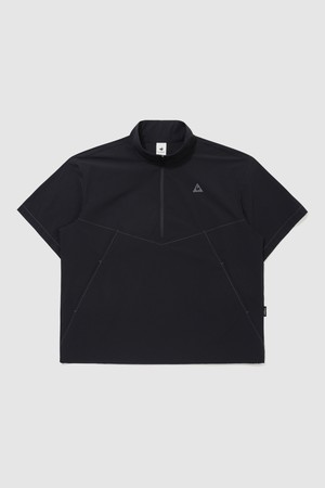 유니 씬플렉스 루즈핏 경량 반팔 아노락 자켓 - 블랙 QR223LJK52