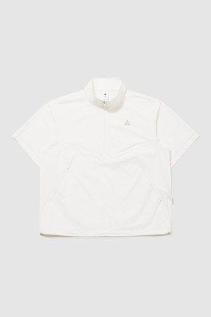 유니 씬플렉스 루즈핏 경량 반팔 아노락 자켓 - 크림 QR223LJK52