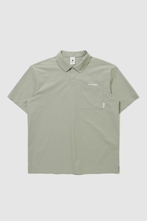 유니 씬플렉스 루즈핏 경량 폴로 피스테 - 카키 QR221LWT52