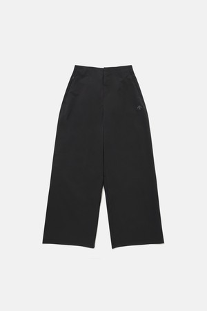 우먼스 듀얼리스 와이드 우븐 팬츠 블랙 SR222DPT44