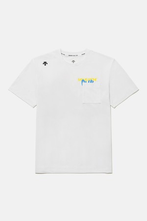 무브먼트 백그래픽 반팔 티셔츠 화이트 SR223ETS59