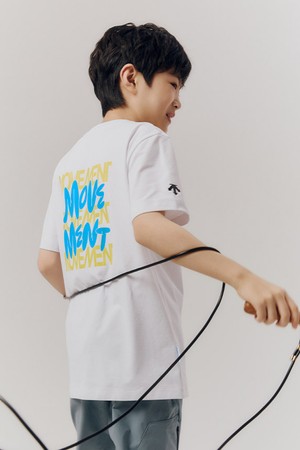 영애슬릿 백그래픽 반팔 티셔츠 화이트 SR22JETS59