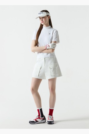 [먼싱웨어] 여성 썸머 포켓 숏팬츠 화이트(MQ222LSP52)_WHITE-a