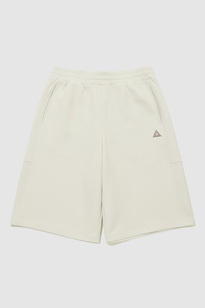 유니 백메쉬 쮸리 루즈핏 6부 숏팬츠 - 베이지 QR113LHP11